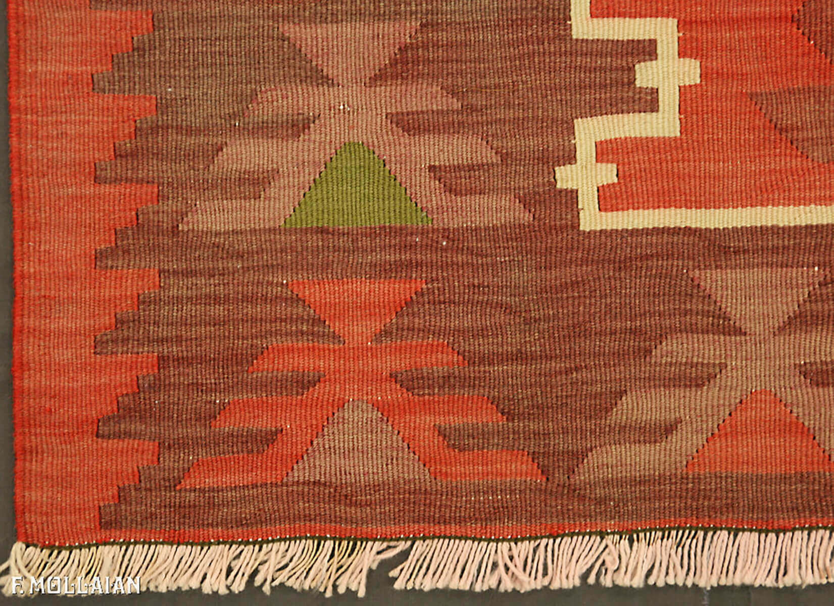 Old Caucasian Runner Kilim Karabakh (Qarabag) n: 588